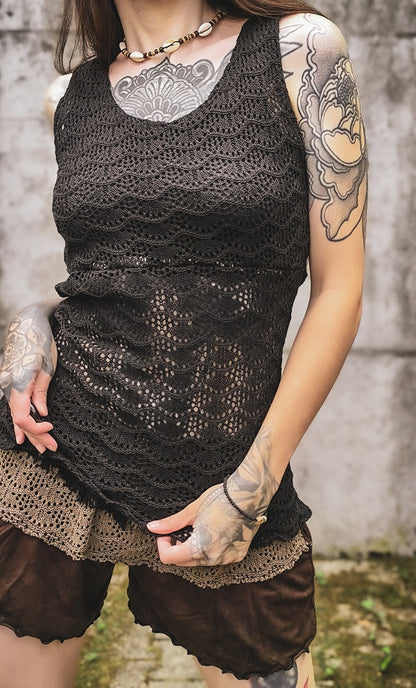 Evagelia Top Schwarz