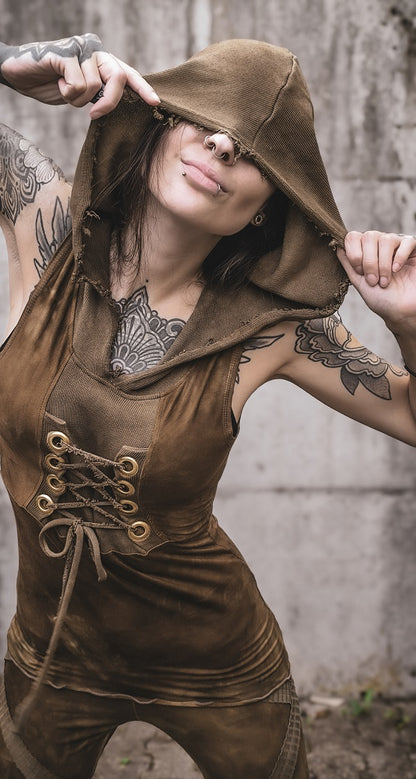 Hooded Top Earthy